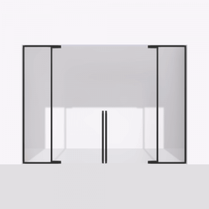 porta pivot glass drzwi podwojne z podwojna stala scianka dzialowa 2