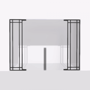 porta pivot glass drzwi podwojne z podwojna stala scianka dzialowa 3