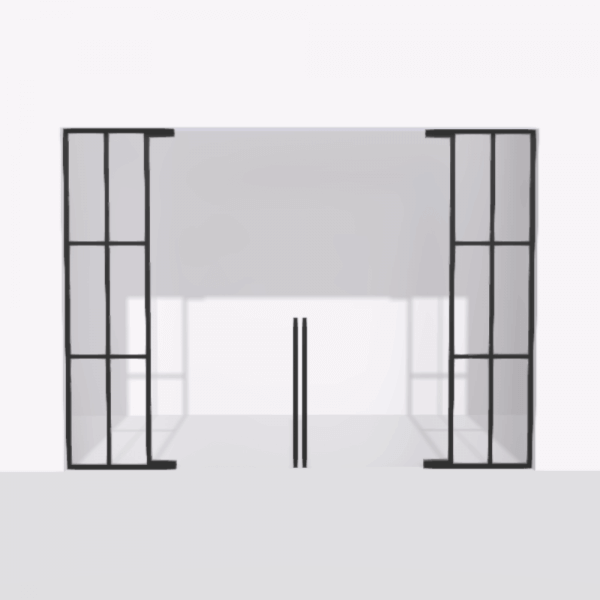 porta pivot glass drzwi podwojne z podwojna stala scianka dzialowa 5