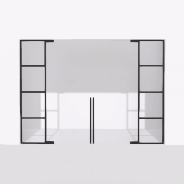 porta pivot glass drzwi podwojne z podwojna stala scianka dzialowa 7