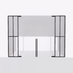 porta pivot glass drzwi podwojne z podwojna stala scianka dzialowa 8