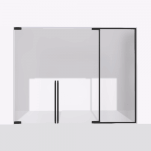 porta-pivot glass drzwi podwojne ze scianka dzialowa 1