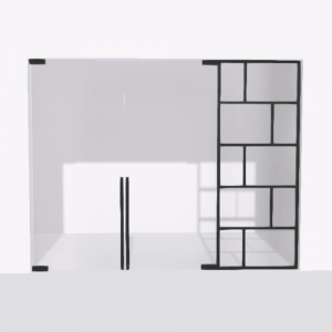 porta-pivot glass drzwi podwojne ze scianka dzialowa 3