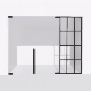 porta-pivot glass drzwi podwojne ze scianka dzialowa 4