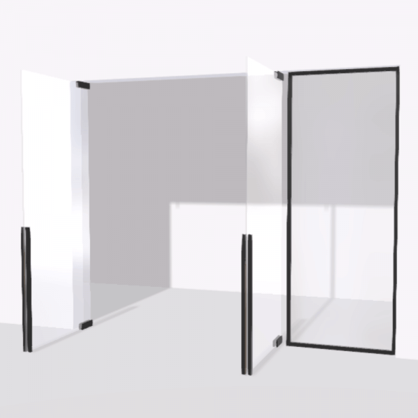 porta-pivot glass drzwi podwojne ze scianka dzialowa 9