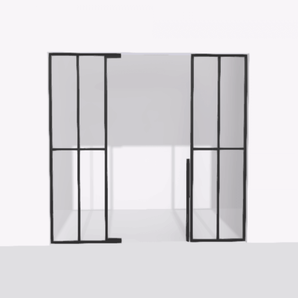 porta pivot glass drzwi pojedyncze z podwojna scianka dzialowa 9