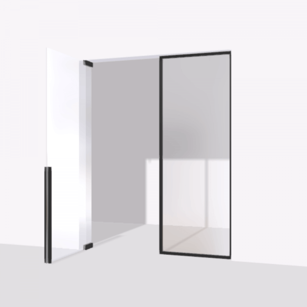 porta pivot glass drzwi pojedyncze ze scianka dzialowa 1